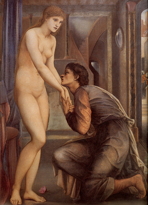 Burne Jones Pygmalion and the Image IV The Soul Attains detail