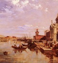 Pritchett Edward A View Of The San Giorgio Church And The Grand Canal