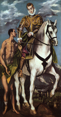 El Greco St  Martin and the Beggar