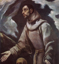 El Greco The Ecstasy of St Francis c1580