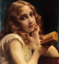 Piot Etienne Adolphe A Little Girl Reading