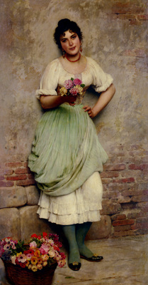 Blaas Eugene De The Flower Seller