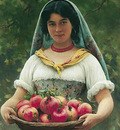 Blaas Eugen von Madchen mit granatapfeln