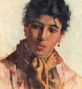 Blaas Eugen von Portrait of a Woman