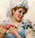 Andreotti Federico A Young Girl With Roses
