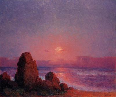 Puigaudeau Ferdinand du Sunset of the Breton Coast