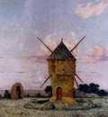 Puigaudeau Ferdinand du Brittany near Pulis aka Windmill near Guerande