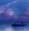 Puigaudeau Ferdinand du Nighttime Boat Ride at Briere