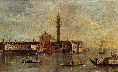 Guardi Francesco View Of The Island Of San Giorgio In Alga Venice