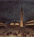 GUARDI Francesco Nighttime Procession in Piazza San Marco