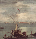 GUARDI Francesco The Lagoon with Boats Gondolas and Rafts