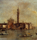 Guardi Francesco View Of The Island Of San Giorgio In Alga Venice