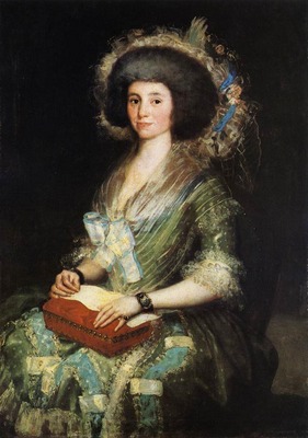 GOYA Francisco de Portrait of the Wife of Juan Agustin Cean Bermudez