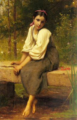 Delobbe Francois Alfred A Moment Of Reflection