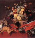 SNYDERS Frans Still Life With A Basket Of Fruit