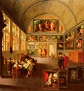 Francken Frans The Interior Of A Picture Gallery