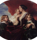Winterhalter Franz Xavier Elzbieta Branicka Countess Krasinka and her Children
