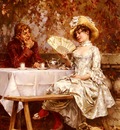 Kaemmerer Frederick Hendrik Tea In The Garden, Autumn