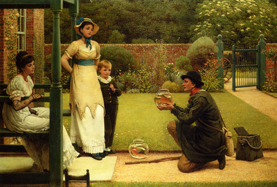 Leslie George Dunlop The Goldfish Seller