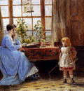 Kilburne George Goodwin A Mother And Child In An Interior