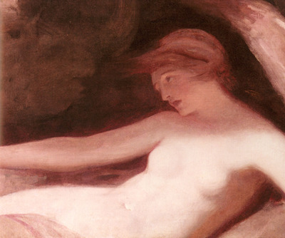Romney George Reclining Female Nude