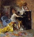 Boldini Giovanni Woman at a Piano