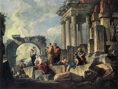 PANNINI Giovanni Paolo Apostle Paul Preaching On The Ruins