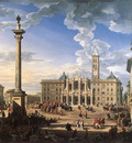 PANNINI Giovanni Paolo The Piazza And Church Of Santa Maria Maggiore