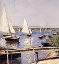 Caillebotte Gustave Sailing Boats at Argenteuil