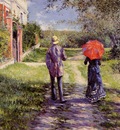 Caillebotte Gustave Rising Road