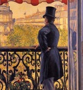 Caillebotte Gustave The Man on the Balcony2