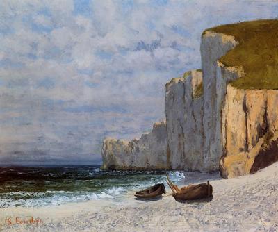 Courbet Gustave A Bay with Cliffs