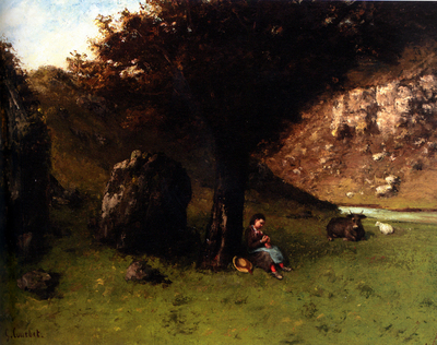 Gustave Courbet La Petite Bergere The Young Shepherdess