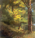 Courbet Gustave Deux Chevre Uils Dans la Foret