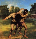Courbet Gustave The Wrestlers