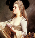 Jacquet Gustave Jean AN Elegant Lady In A Black Hat