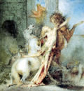 Diomedes Devoured by his Horses watercolour