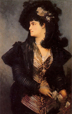 makart hans portrait of a lady