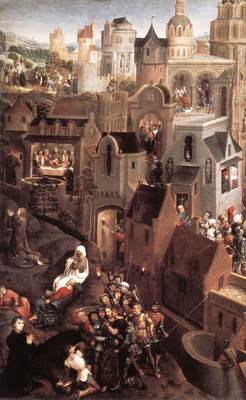 Memling Hans Scenes from the Passion of Christ 1470 1 detail1 left side