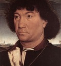 Memling Hans Portrait of a Man at Prayer before a Landscape c1480