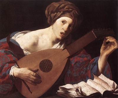 TERBRUGGHEN Hendrick Woman Playing The Lute