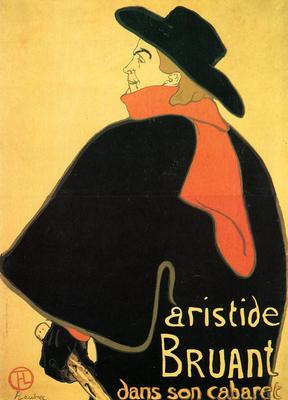 Toulouse Lautrec Henri de Aristede Bruand at His Cabaret