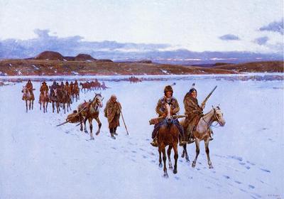 Farney Henry F Departure for the Buffalo Hunt
