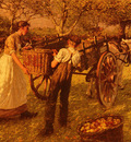 La Thangue Henry Herbert A Sussex Orchard