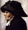 Geoffroy Henri Jules Jean Study Of The Head Of An Old Woman