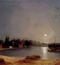 Pether Henry The Thames At Moonlight Twickenham