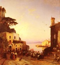 Corrodi Hermann David Solomon Processione A Sorrento
