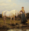 Hardy Heywood Noonday Taking A Horse To Water