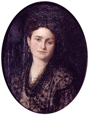 Camarlench Ignacio Pinazo Retrato de Dona Teresa Martinez esposa del pintor