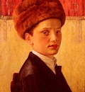 Kaufmann Isidor Portrait Of A Young Chassidic Boy